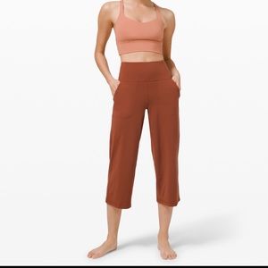 Lululemon Align wide leg crop terracotta